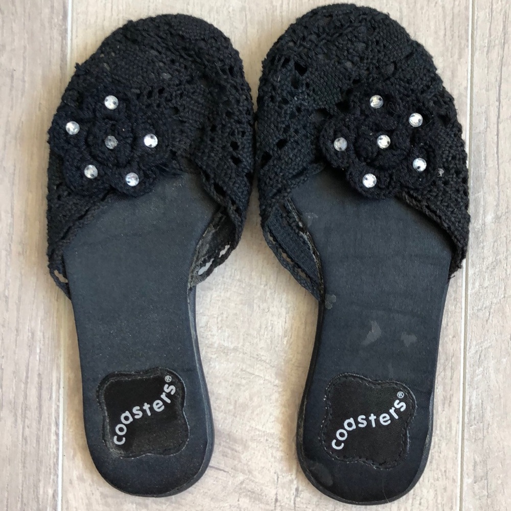 Girls coasters slip on sandals size 11